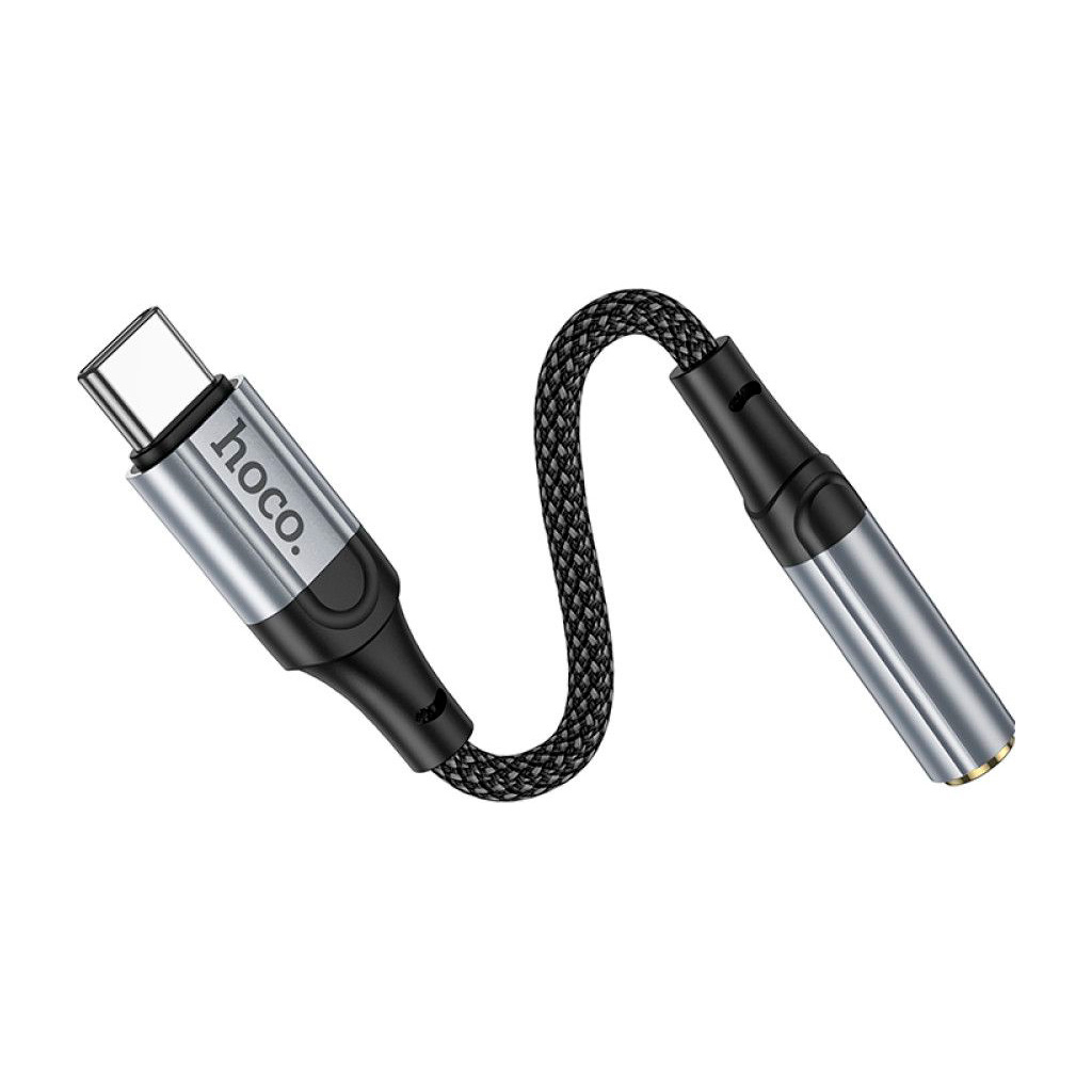 Перехідник USB-C to 3.5mm F 0.12m Black HOCO (6942007608886) - зображення 5
