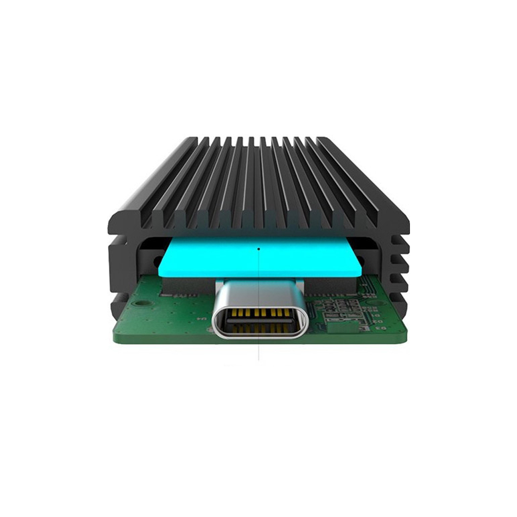 Кишеня зовнішня Maiwo M.2 SSD NVMe/SATA combo USB3.1 GEN2 Type-C al. (K1687P2) - зображення 3