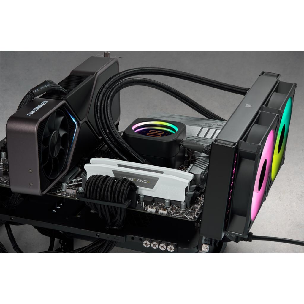 Модуль пам'яті для комп'ютера DDR5 32GB (2x16GB) 5200 MHzVengeance White Corsair (CMK32GX5M2B5200C40W) - зображення 3