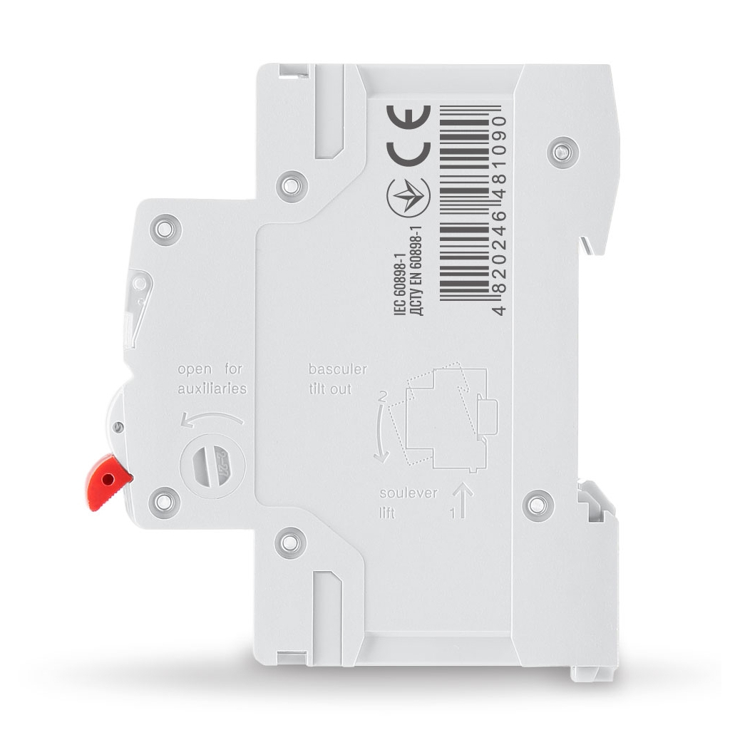 Автоматичний вимикач Videx RS4 RESIST 1п 6А 4,5кА С (VF-RS4-AV1C06) - зображення 3