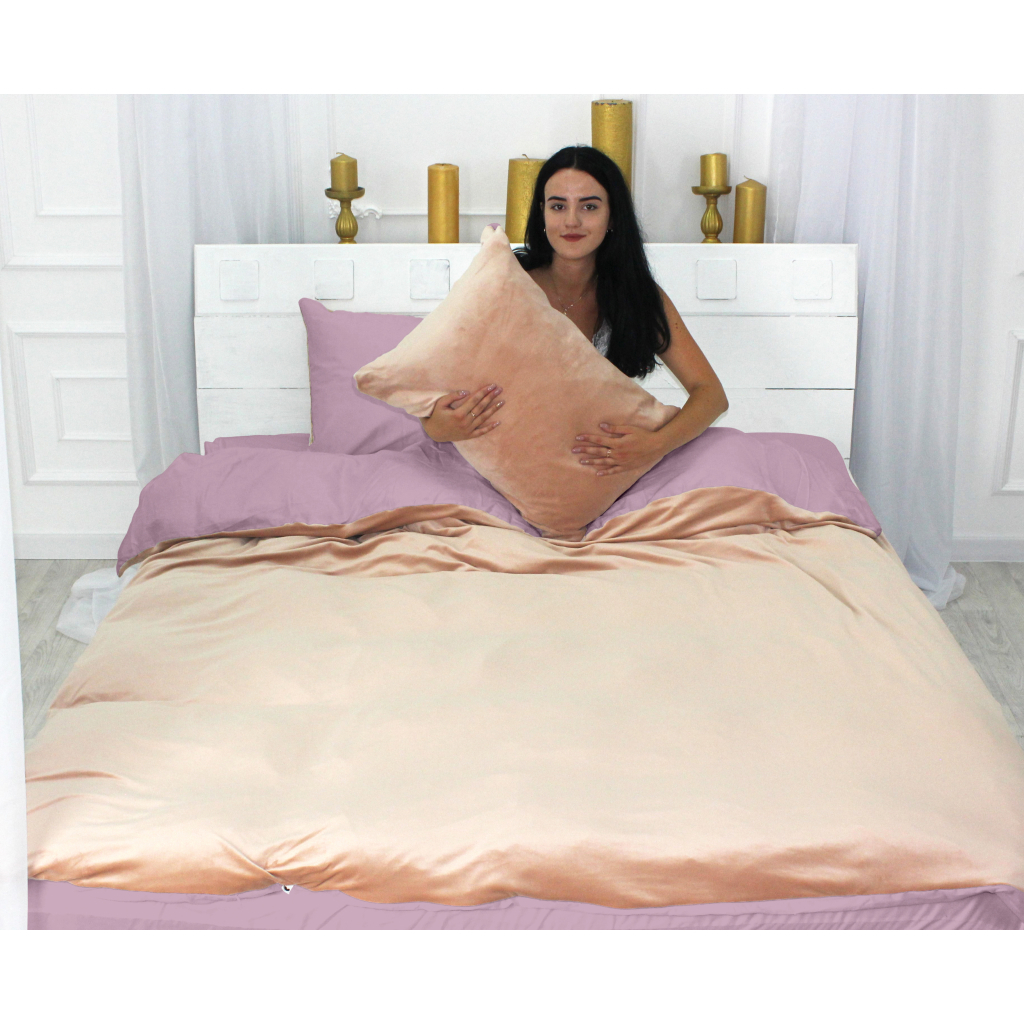 Постільна білизна MirSon Велюр Winter Delicate 28-0087 Giacinto Сімейний (2200004043258) - зображення 5
