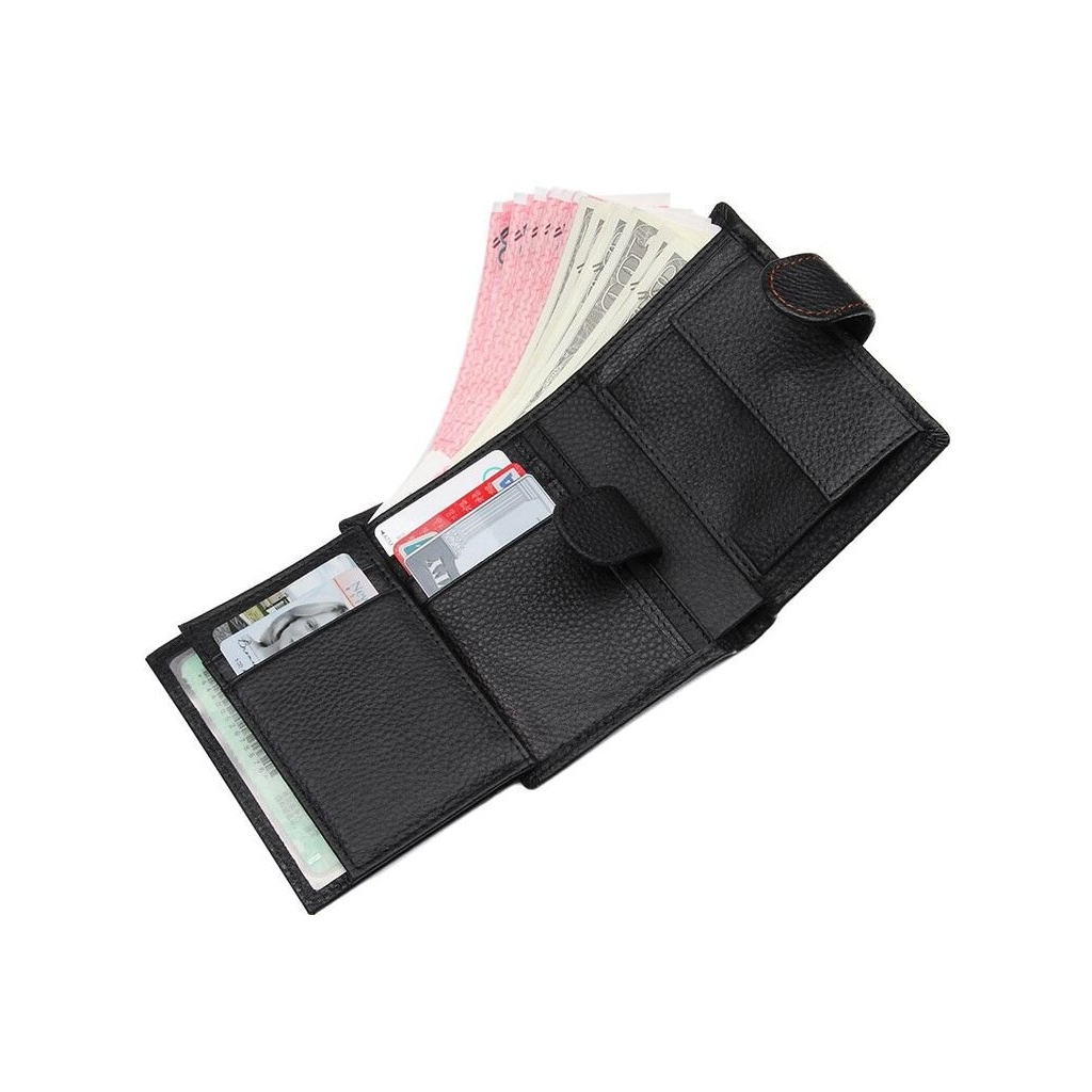 Гаманець Vintage Шкіряний Чорний (14591) - зображення 9