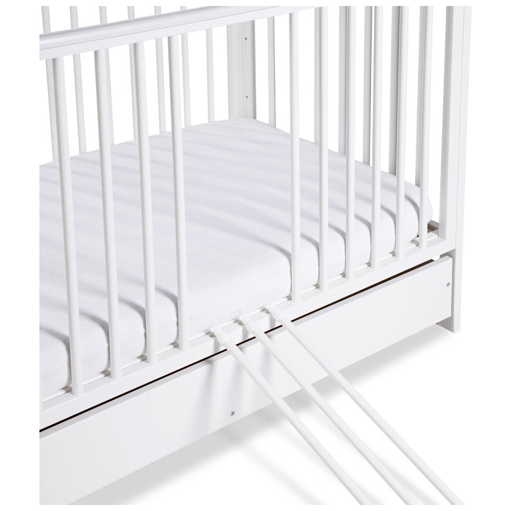 Ліжечко Klups Timi з шухлядою та поручнями безпеки 120 х 60 см Біле (TIMI3) - зображення 3