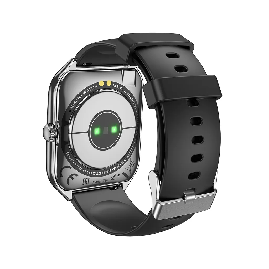 Смарт-годинник HOCO Y28 AMOLED Smart sports watch (call version) Black (6942007648479) - зображення 2