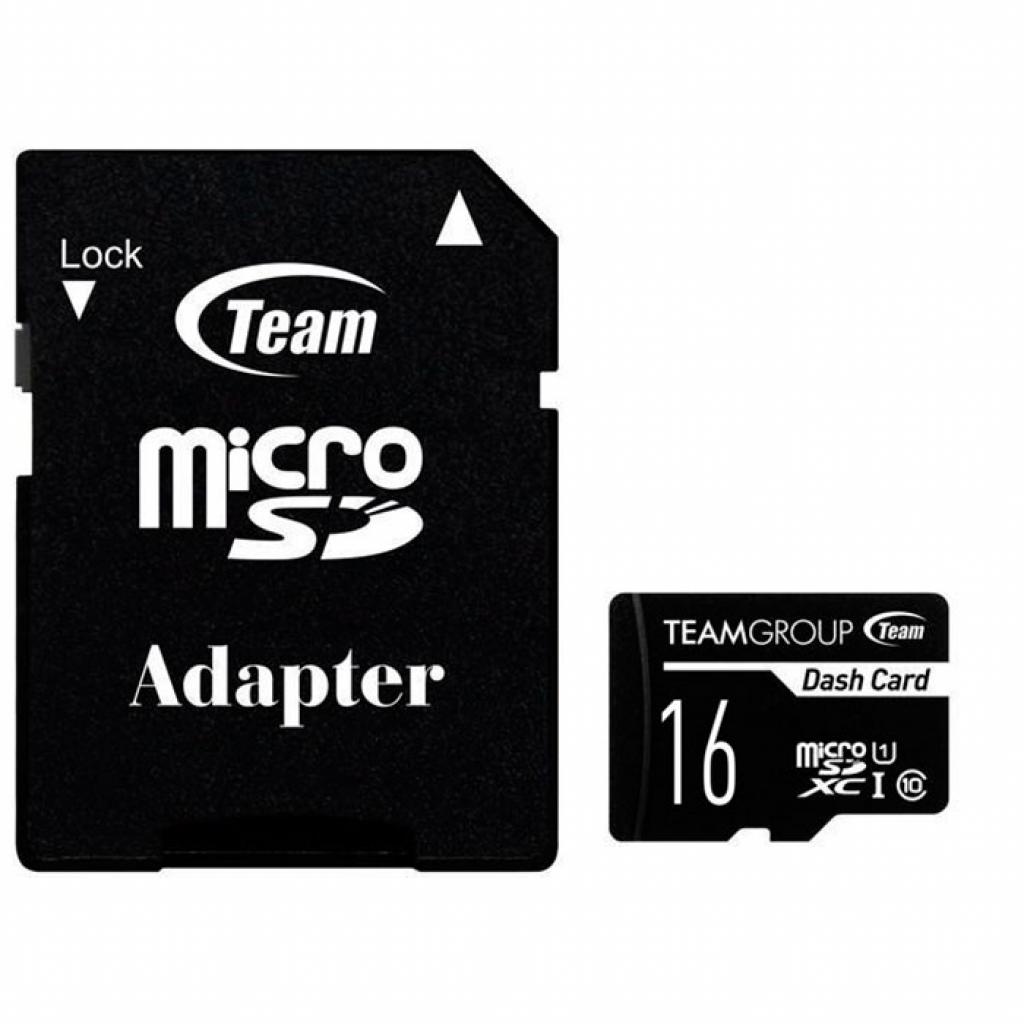 Карта пам'яті Team 16GB microSDHC class 10 UHS-I (TDUSDH16GUHS03) - зображення 1