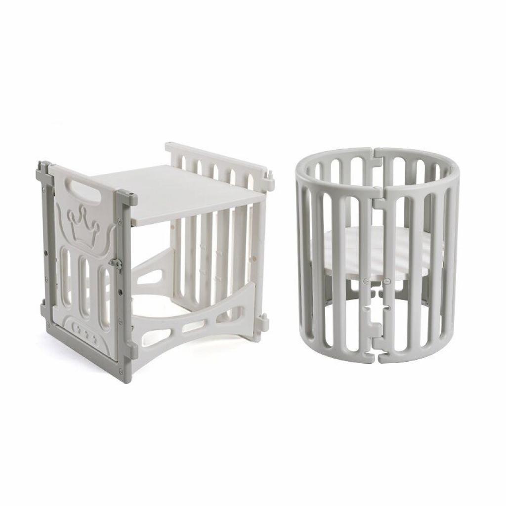 Ліжечко BabyHit Мультифункціональна 5 в 1 з овальним матрацом (73628) - зображення 4