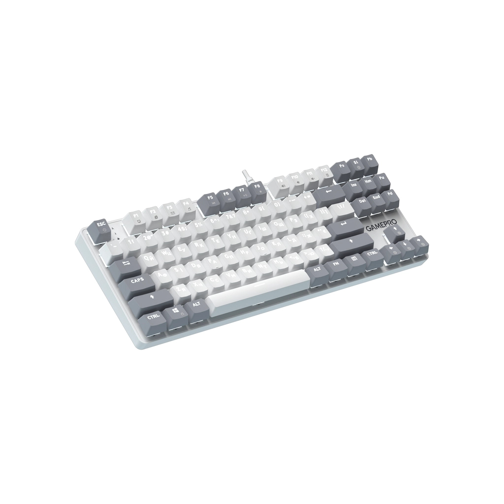 Клавіатура GamePro Genesis Metallic MK110W Outemu Red Switch USB UA White (MK110W) - зображення 3