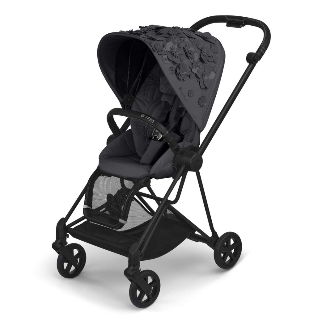 Набір текстилю для коляски Cybex Mios Simply Flowers Grey (521001371) - зображення 2