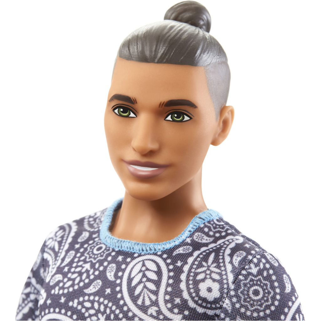 Лялька Barbie Fashionistas Кен в футболці з візерунком пейслі (HPF80) - зображення 5