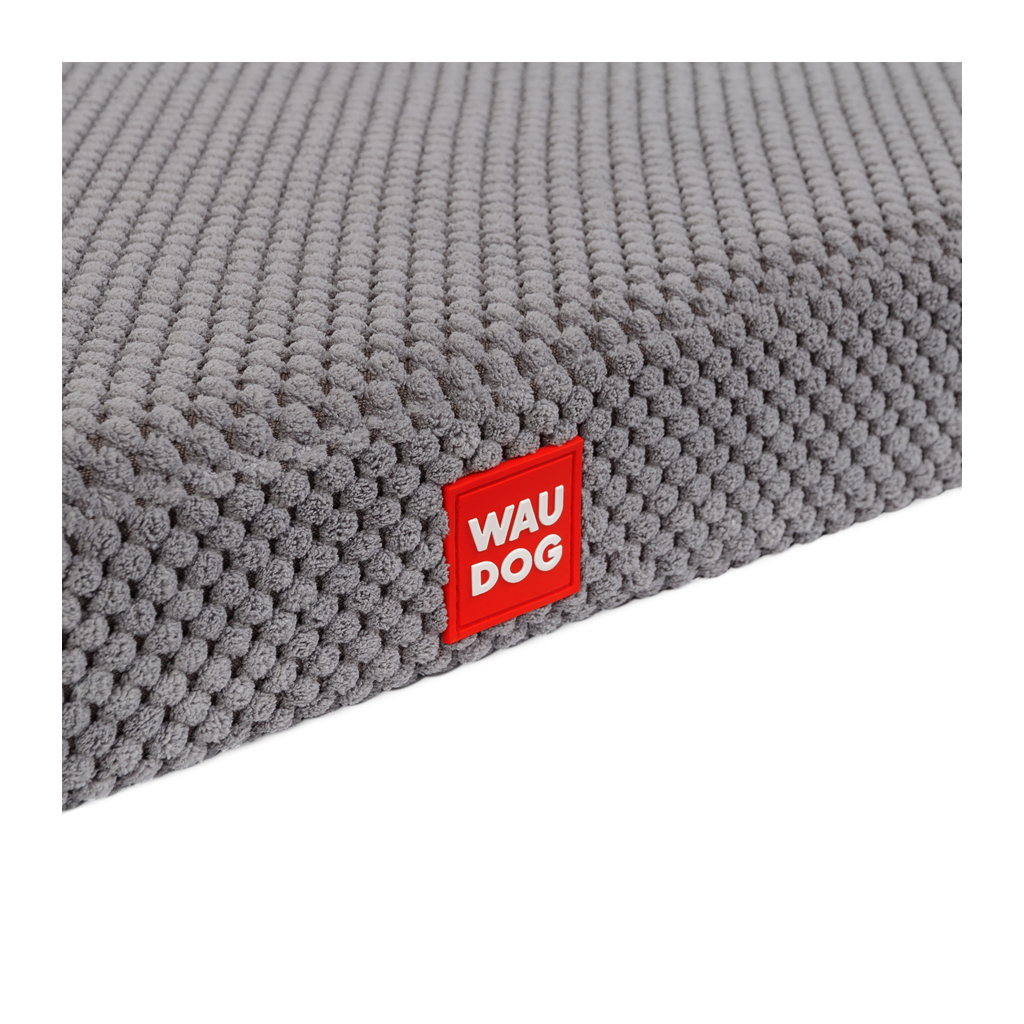 Лежак для тварин WAUDOG Relax Доріс велюр, зі знімним чохлом, 80х55 см сірий (131111) - изображение 4