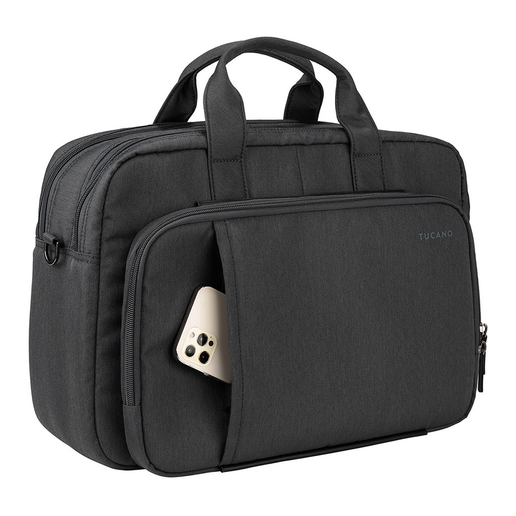 Сумка для ноутбука Tucano 15.6" Flash, Black (BFLASH15-BK) - зображення 11