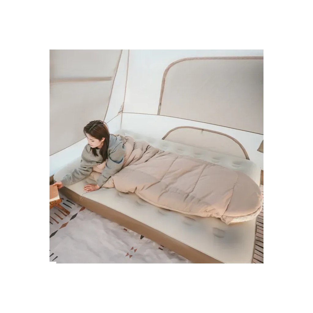 Спальний мішок Naturehike овальний PS200 CNK2350WS026, бежевий (6976507664226) - зображення 3