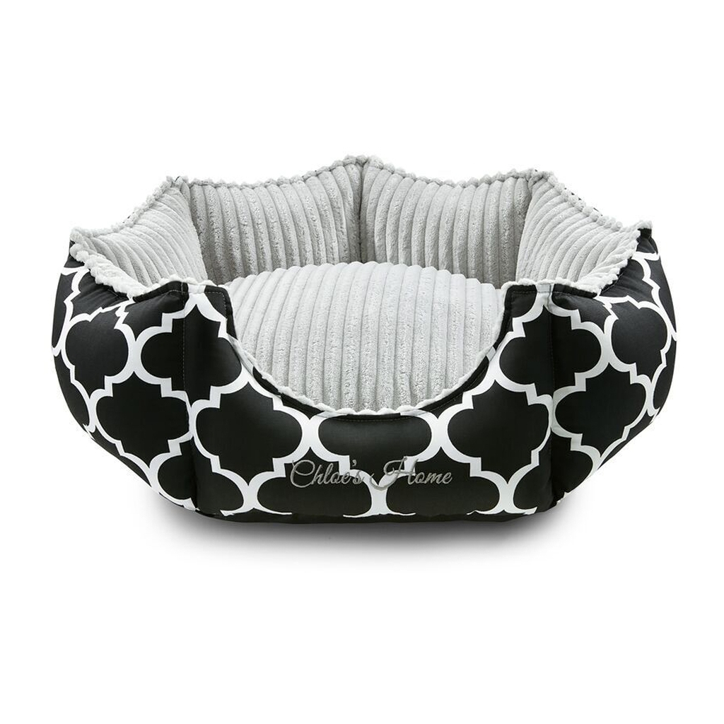 Лежак для тварин Chloe's Home Rome М чорний (CLH0182) - зображення 1