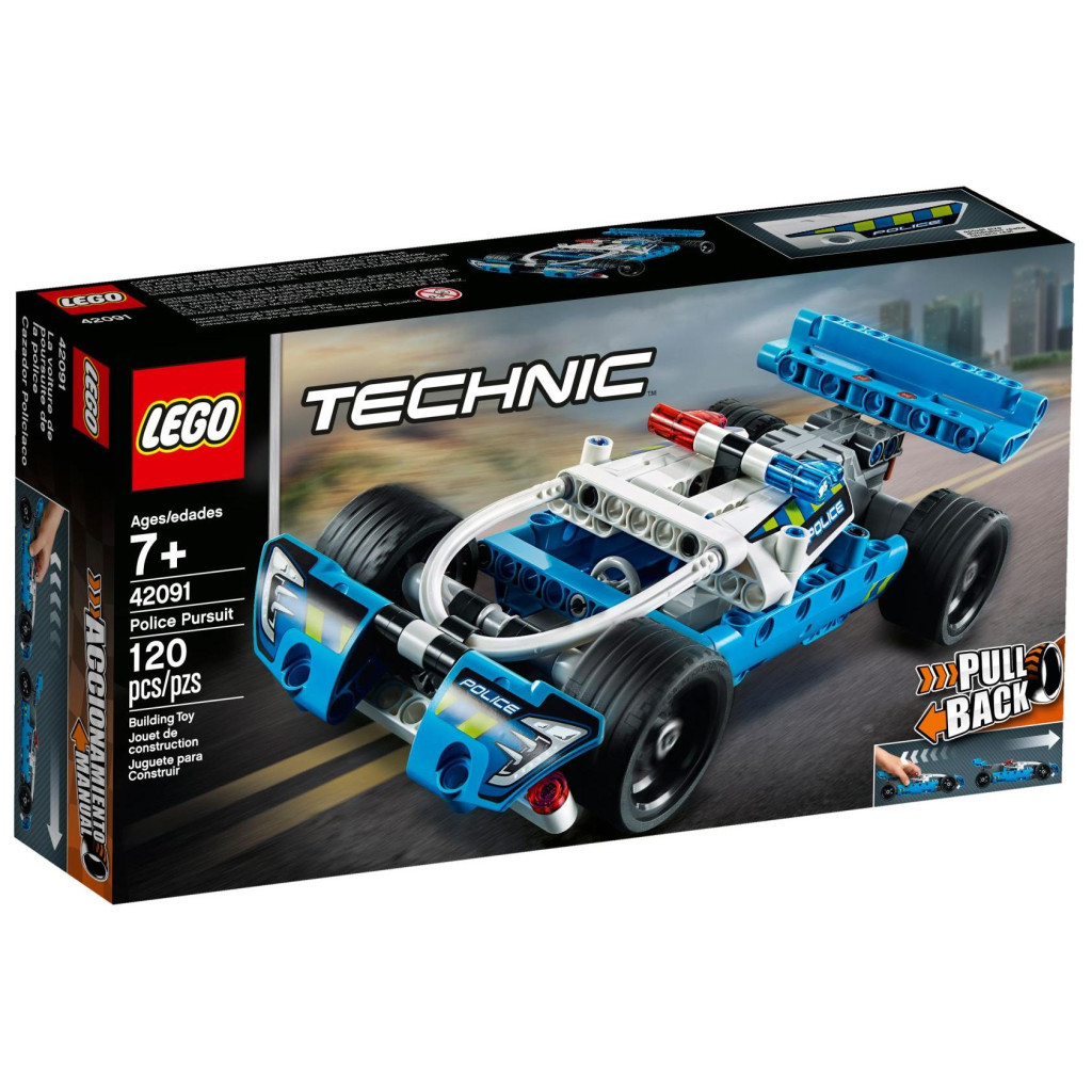 Конструктор LEGO TECHNIC Поліцейське переслідування 120 деталей (42091) - зображення 1