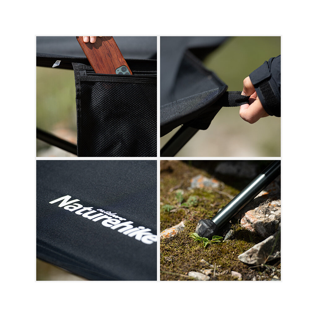 Гамак Naturehike Outdoor Folding Hammock NH20JJ011 300D Oxford Black (6927595747834) - зображення 4