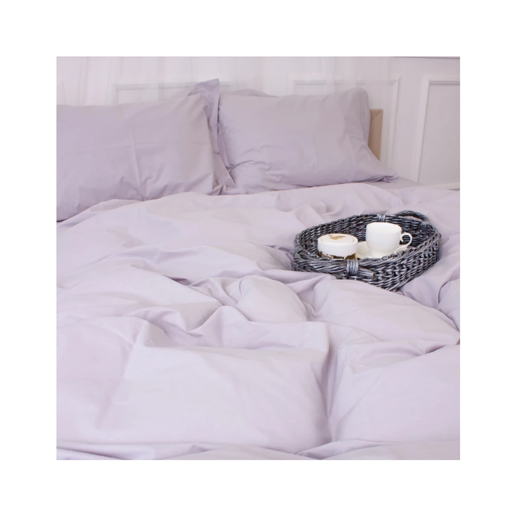 Постільна білизна MirSon Poplin Line 054 Light Gray 110x140 (2200006277354) - изображение 5