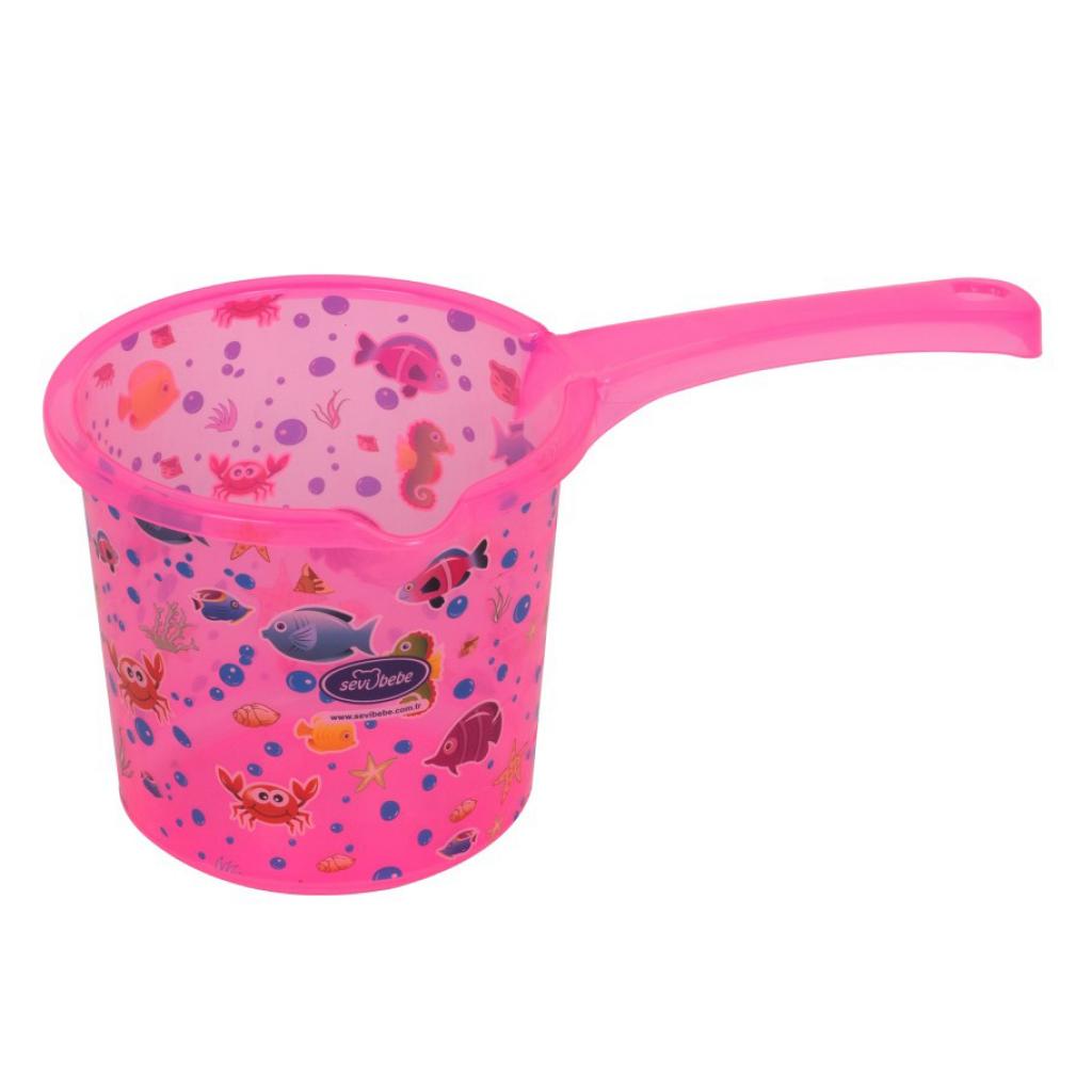 Ванночка Sevi Bebe Набір для купання з малюнком Рожевий (8692241137021) - зображення 3