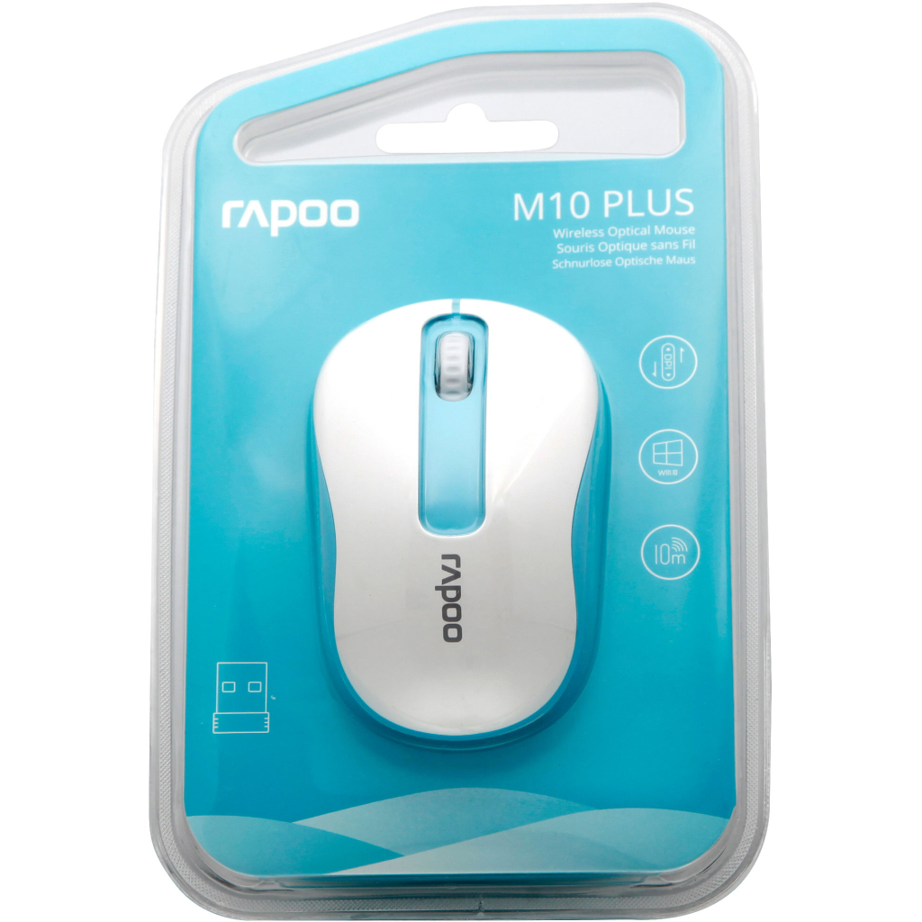 Мишка Rapoo M10 Plus Blue - зображення 4