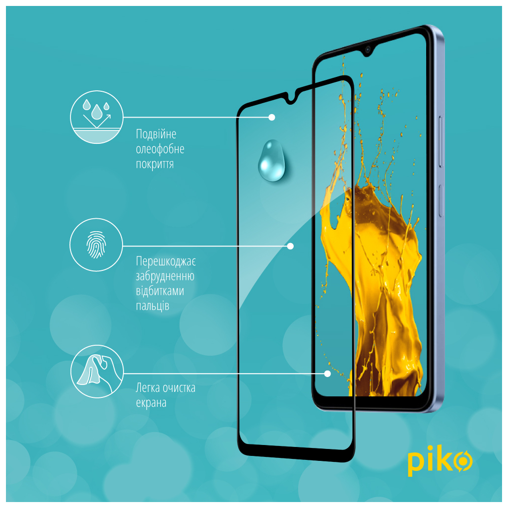 Скло захисне Piko Full Glue Xiaomi Redmi A3 Black (1283126591228) - зображення 4