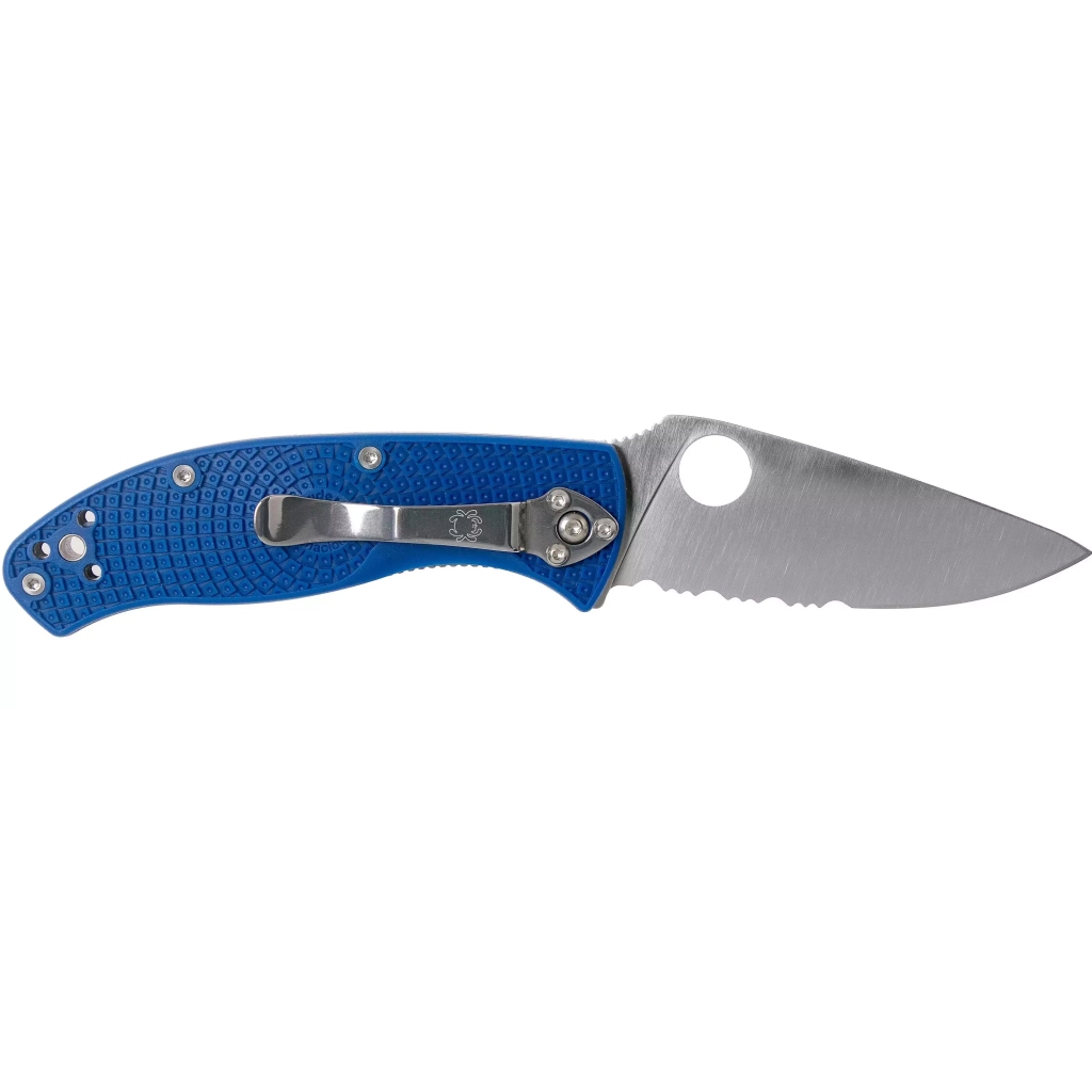 Ніж Spyderco Tenacious S35VN напівсеррейтор Blue (C122PSBL) - зображення 2