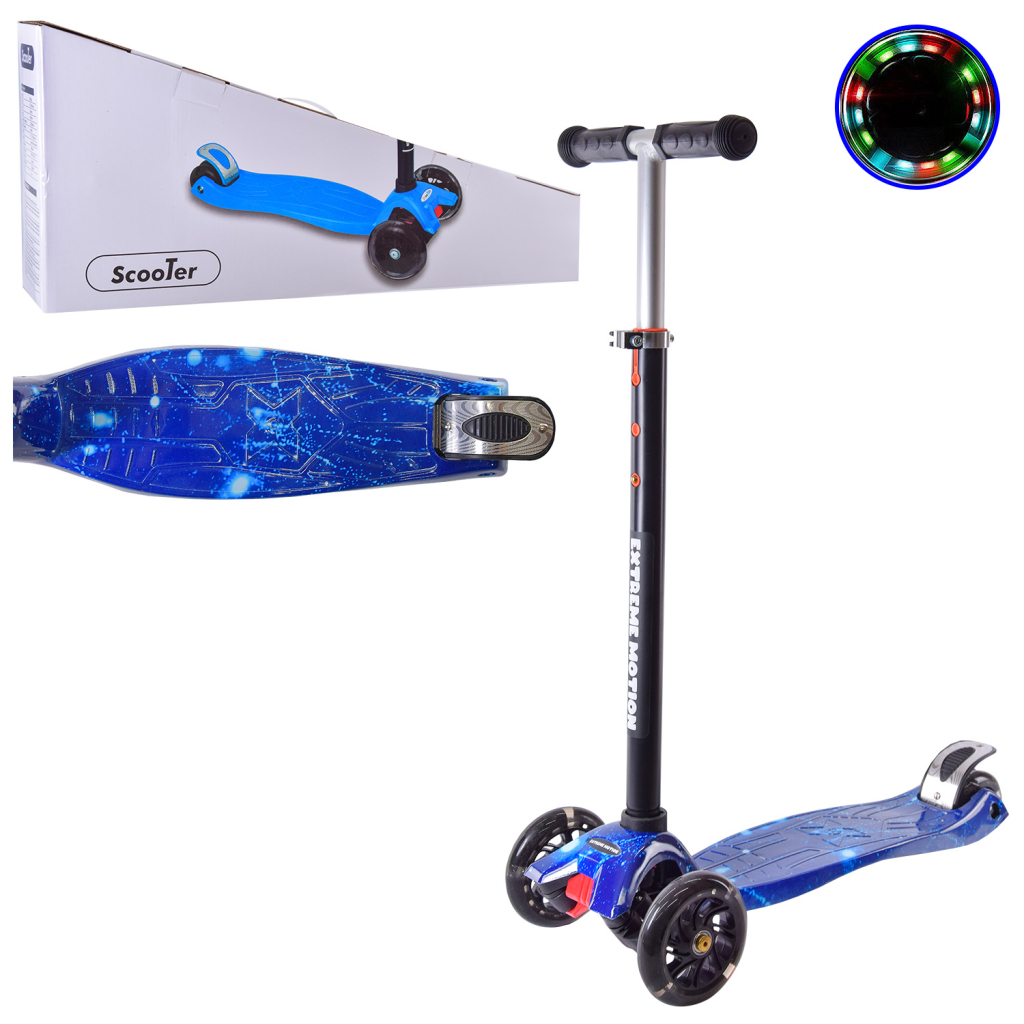 Самокат A-Toys PU, LED синій (SC22072) - зображення 1