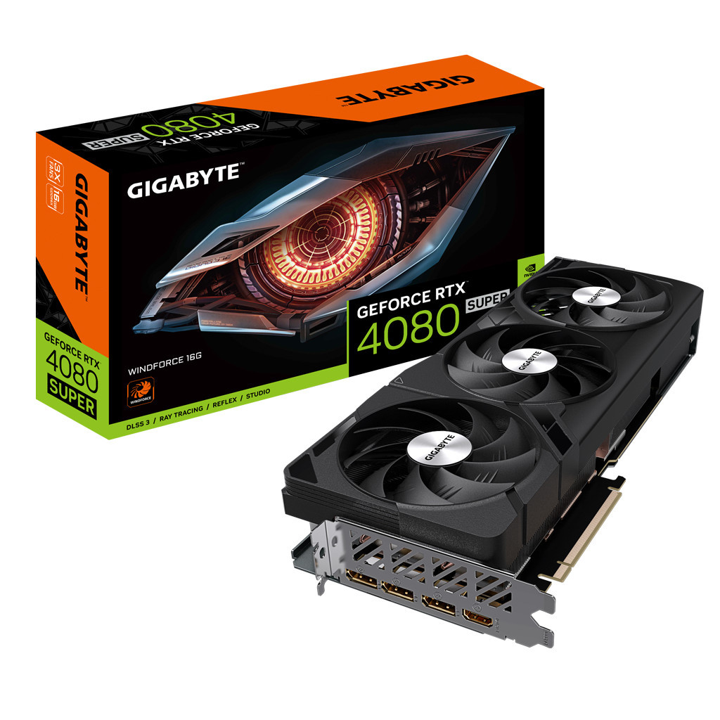 Відеокарта GIGABYTE GeForce RTX4080 SUPER 16Gb WINDFORCE (GV-N408SWF3-16GD) - зображення 2