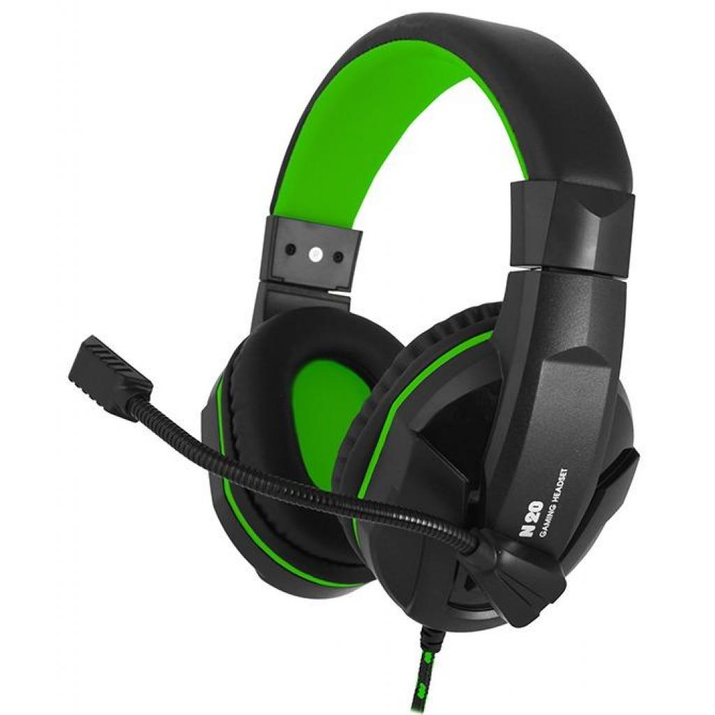 Навушники Gemix N20 Black-Green Gaming - зображення 1
