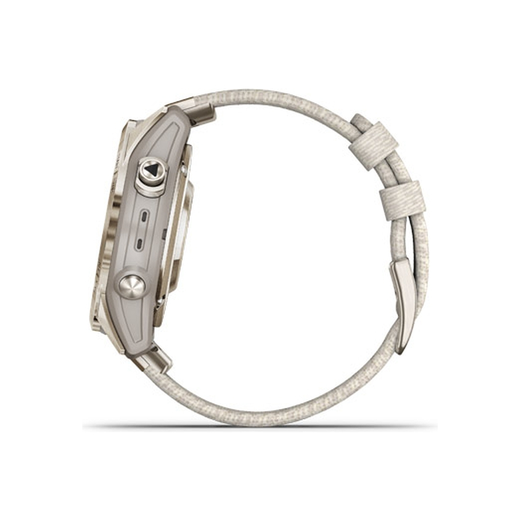 Смарт-годинник Garmin EPIX PRO (g2), 42mm, Saph, SftGld SS, Crm Hthr Nyln, Excl, GPS (010-02802-20) - зображення 5