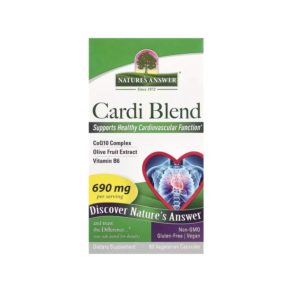 Вітамінно-мінеральний комплекс Nature's Answer Кардіо-комплекс, підтримка серцево-судинної системи (NTA-16538) - изображение 1