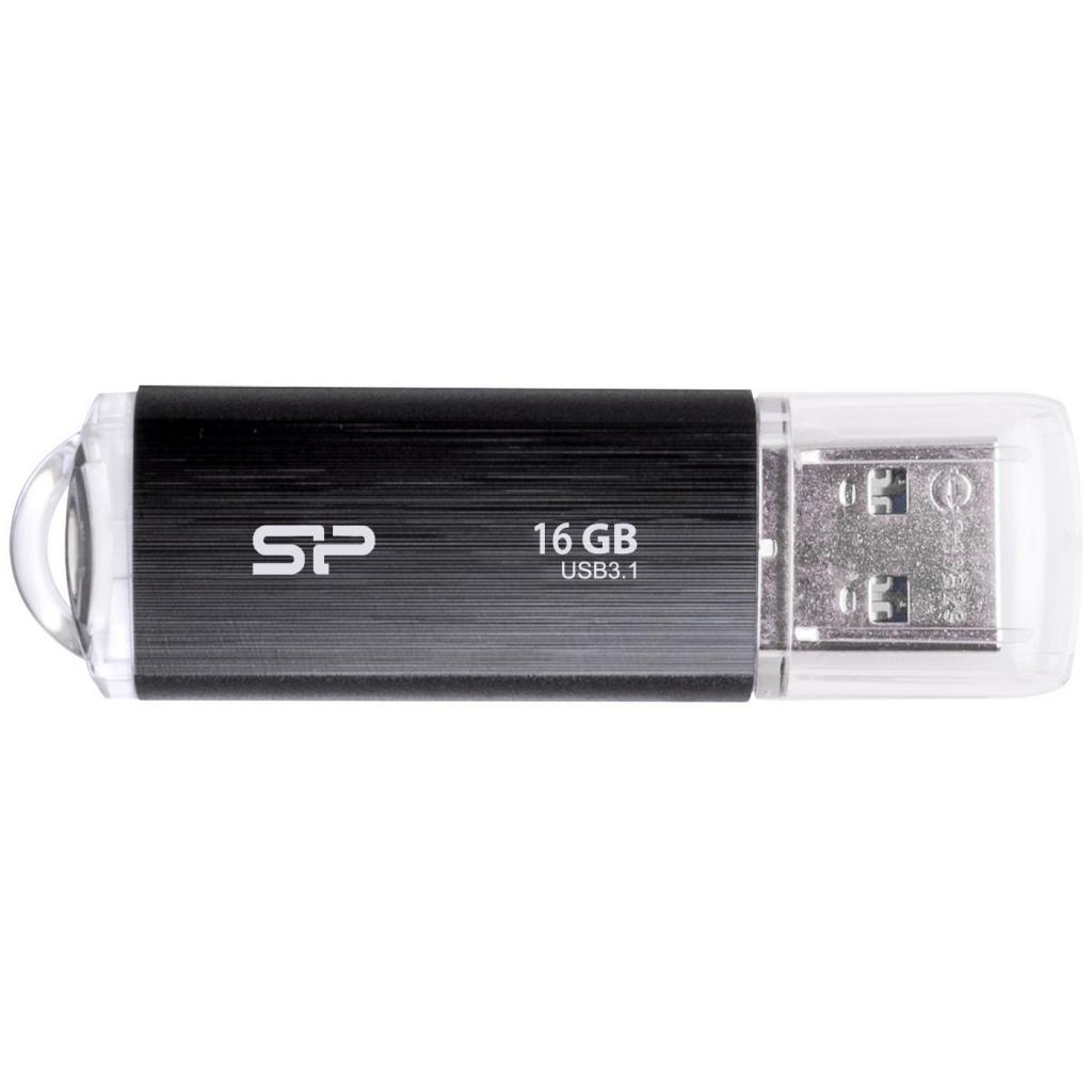 USB флеш накопичувач Silicon Power 16GB Blaze B02 Black USB 3.0 (SP016GBUF3B02V1K) - зображення 1