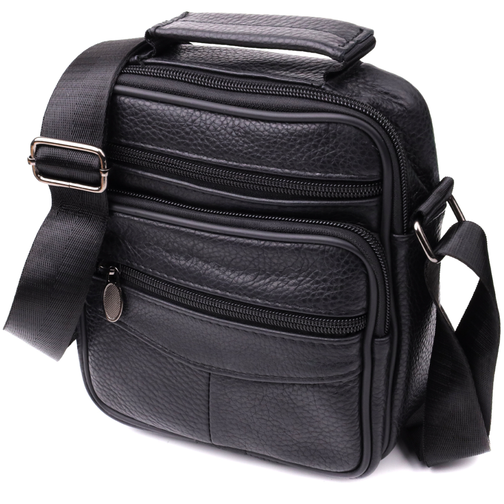 Сумка Vintage З натуральної шкіри Чорна (22864) - зображення 1