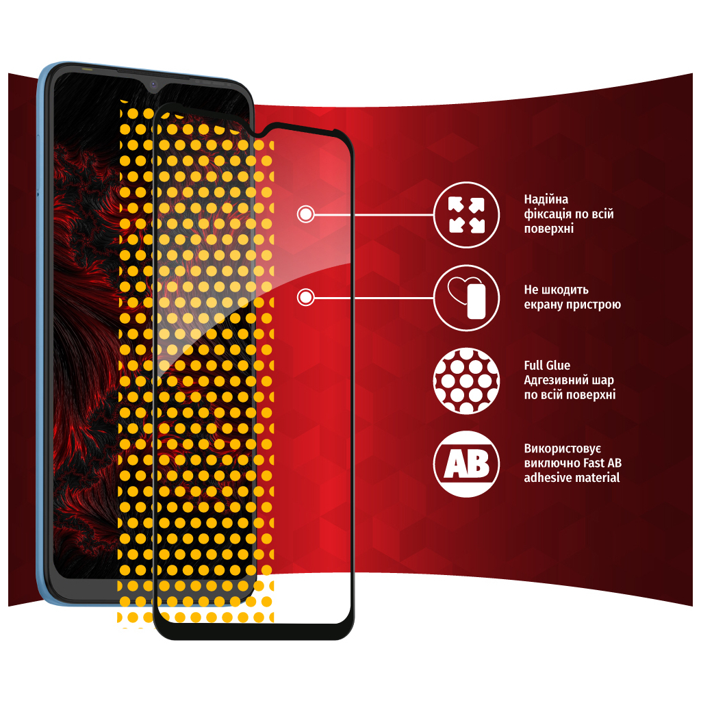 Скло захисне Intaleo Full Glue Tecno Pop 5 LTE (1283126535376) - зображення 6