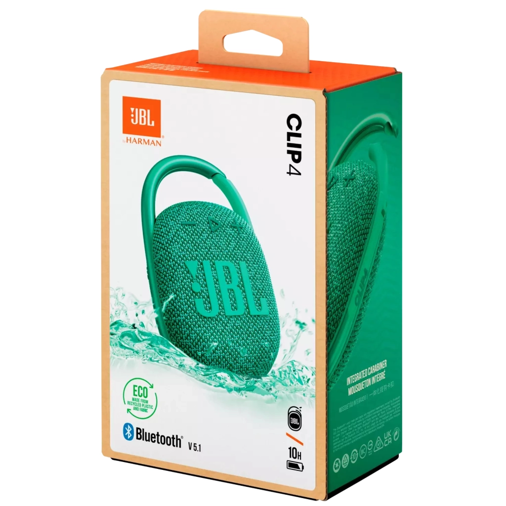 Акустична система JBL Clip 4 Eco Green (JBLCLIP4ECOGRN) - зображення 9