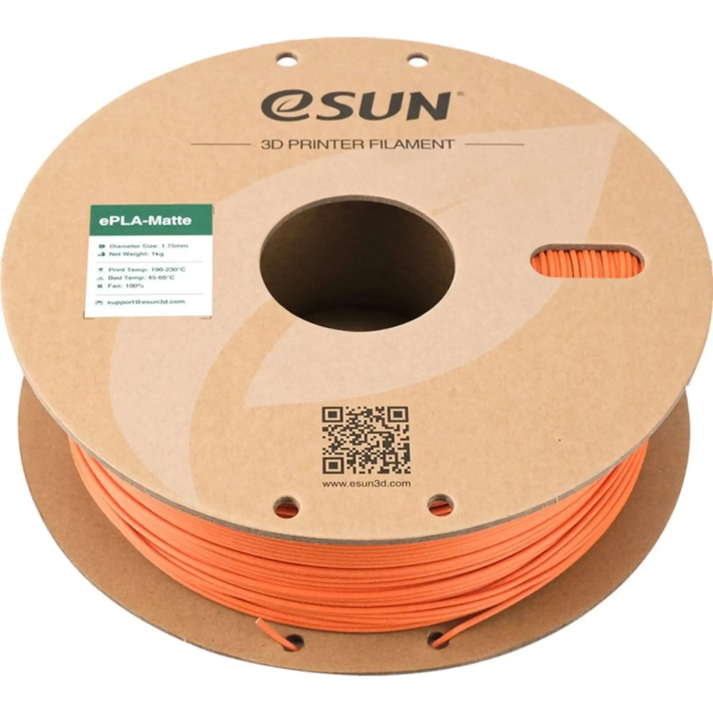 Пластик для 3D-принтера eSUN ePLA-Matte 1кг, 1.75мм, orange (EPLA-MATTE-P175T1) - зображення 3