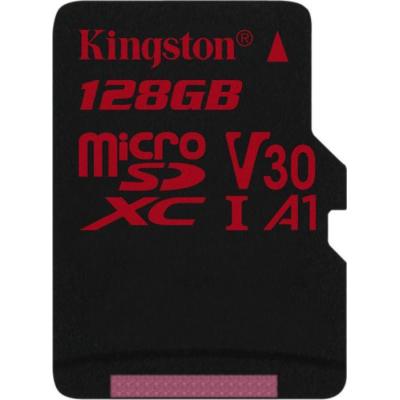 Карта пам'яті Kingston 128GB microSDXC class 10 UHS-I U3 (SDCR/128GBSP) - зображення 1