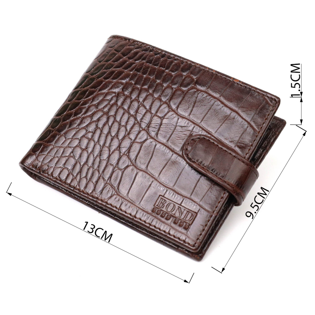 Гаманець Bond Accessories З натуральної шкіри Коричневий (22043) - зображення 4