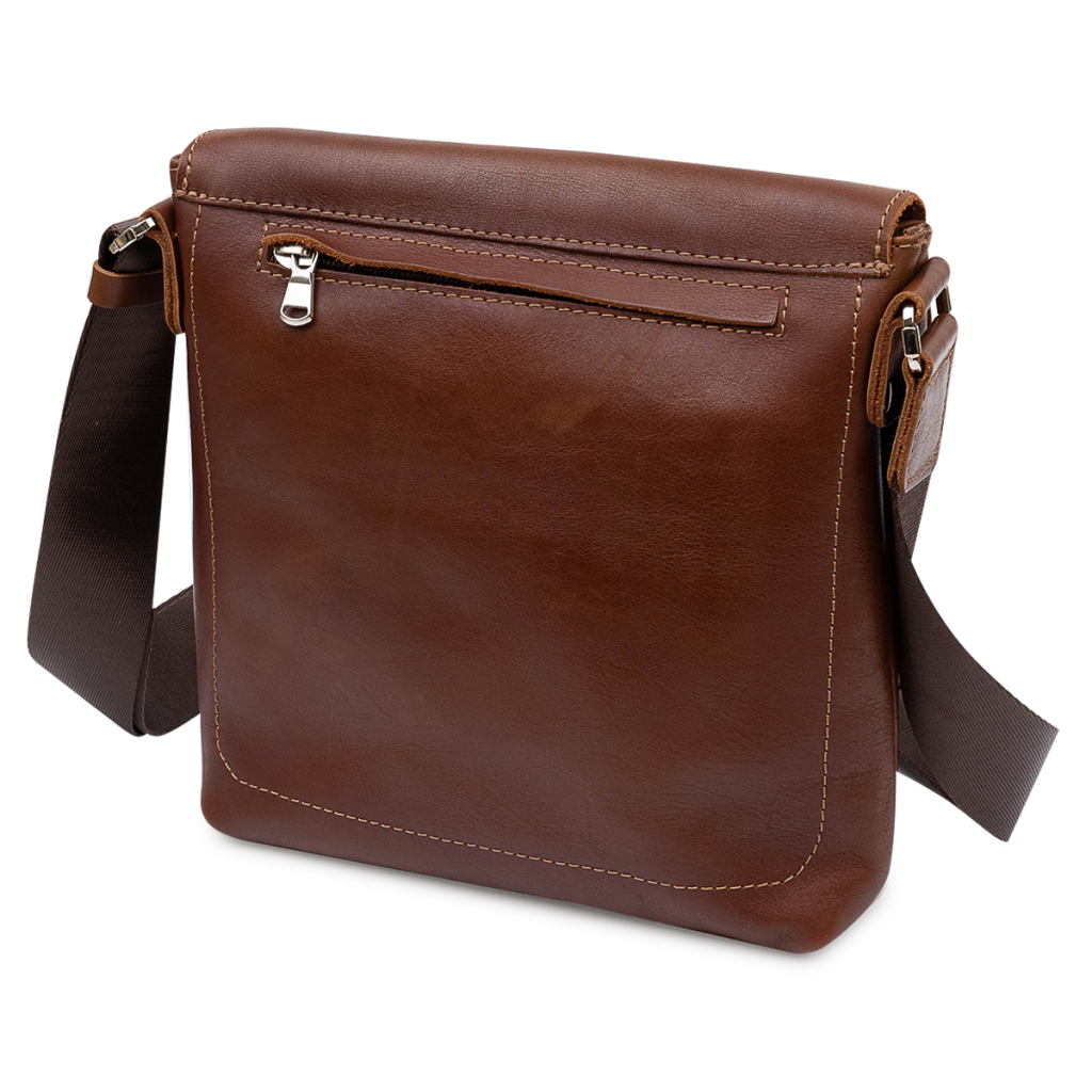 Сумка Grande Pelle Шкіряна чоловіча через плече Коричнева (11567) - зображення 2