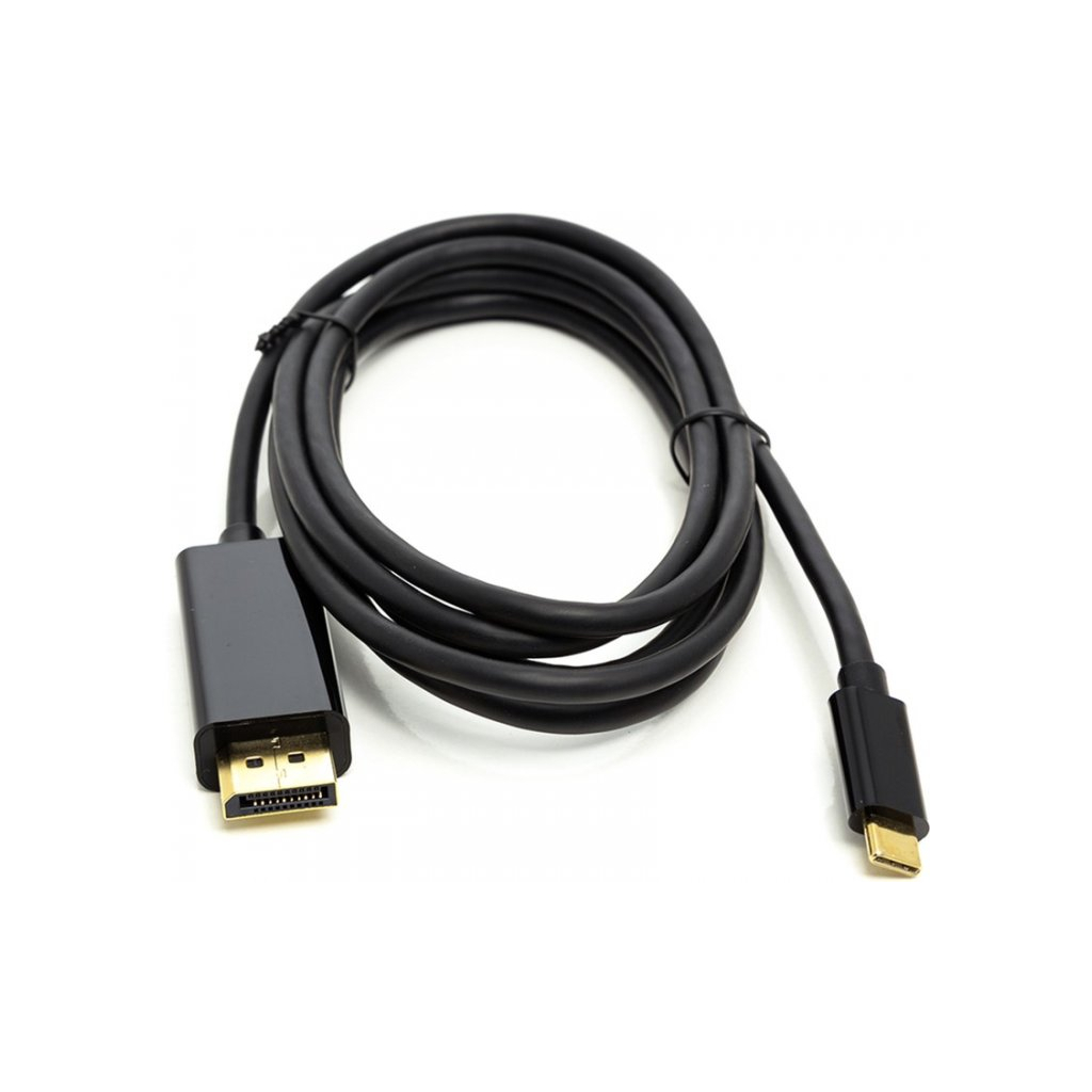Кабель мультимедійний USB Type-C 3.1 Thunderbolt 3 (M) to DisplayPort (M) 1.8m 4K PowerPlant (CA911844) - зображення 1