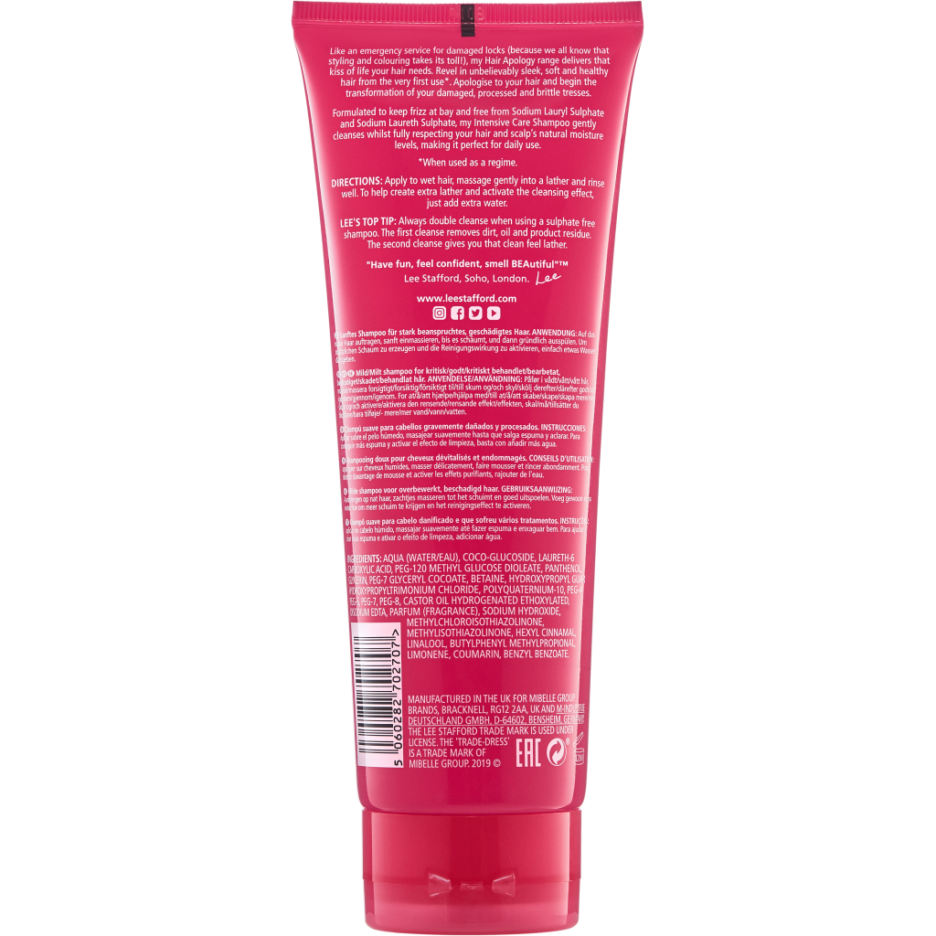 Шампунь Lee Stafford Hair Apology Інтенсивний безсульфатний 250 мл (5060282702707) - зображення 2