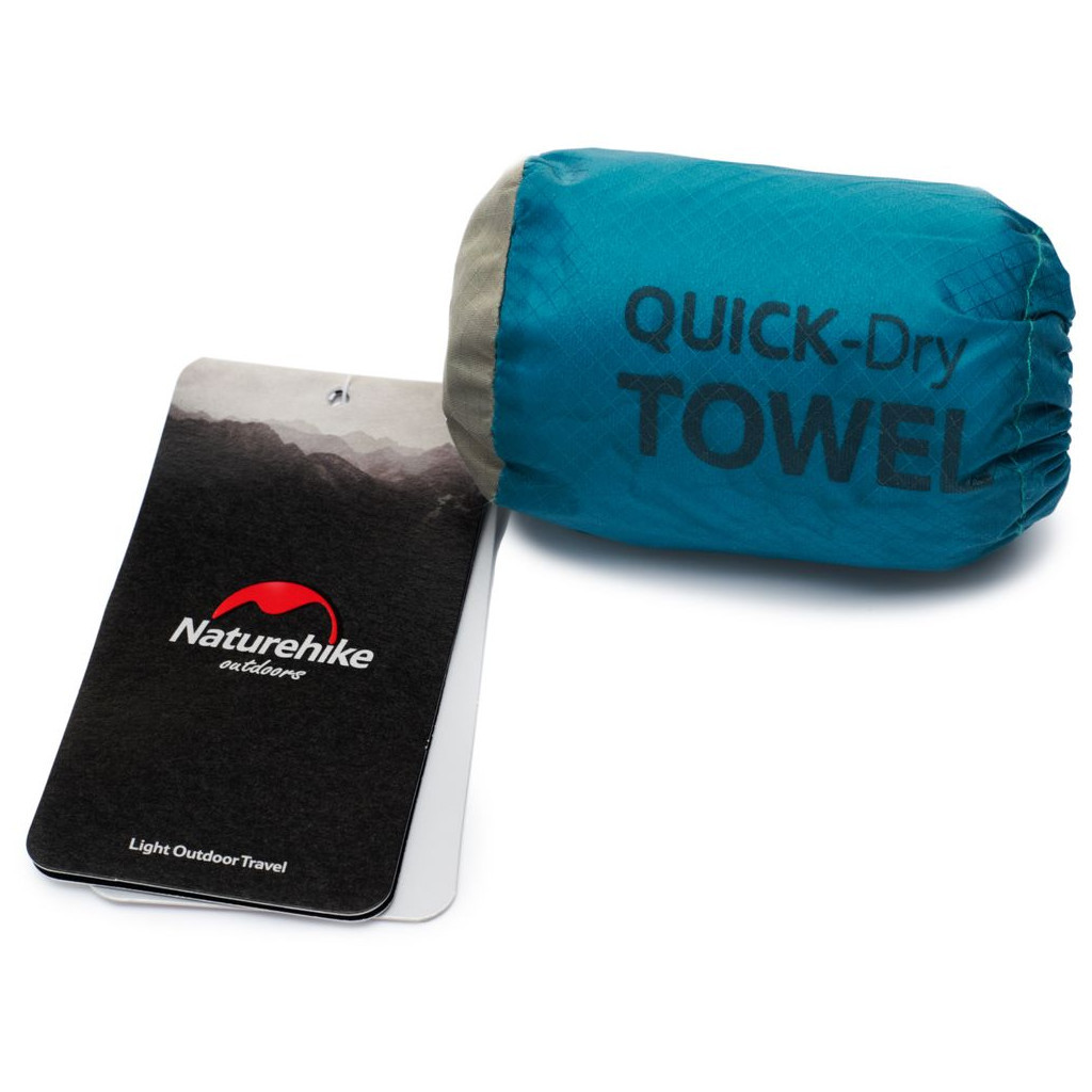 Туристичний рушник Naturehike MJ01 Ultralight NH19Y001-J 80 см х 40 см смарагдовий (6927595735824) - зображення 4