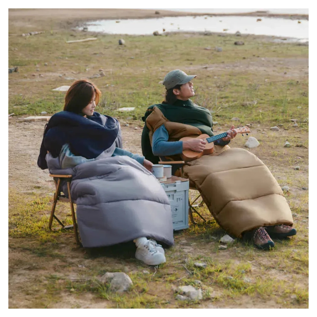 Спальний мішок Naturehike з капюшоном Sunny Day PL02 U450 CNK2550WS028, (3,9°C), лівий, блакитно-синій (6977465868428) - зображення 5