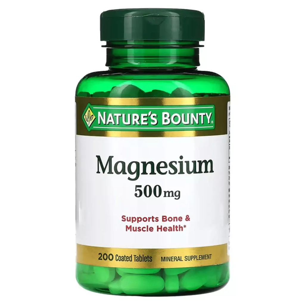 Мінерали Nature's Bounty Магній, 500 мг, Magnesium, 200 таблеток (NRT-53086) - зображення 1