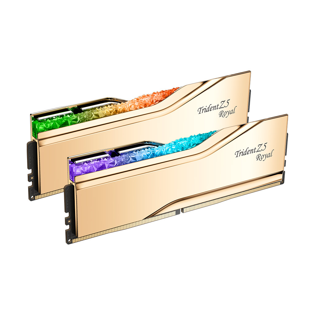 Модуль пам'яті для комп'ютера DDR5 32GB (2x16GB) 6400 MHz Trident Z5 Royal Gold G.Skill (F5-6400J3039G16GX2-TR5G) - зображення 3