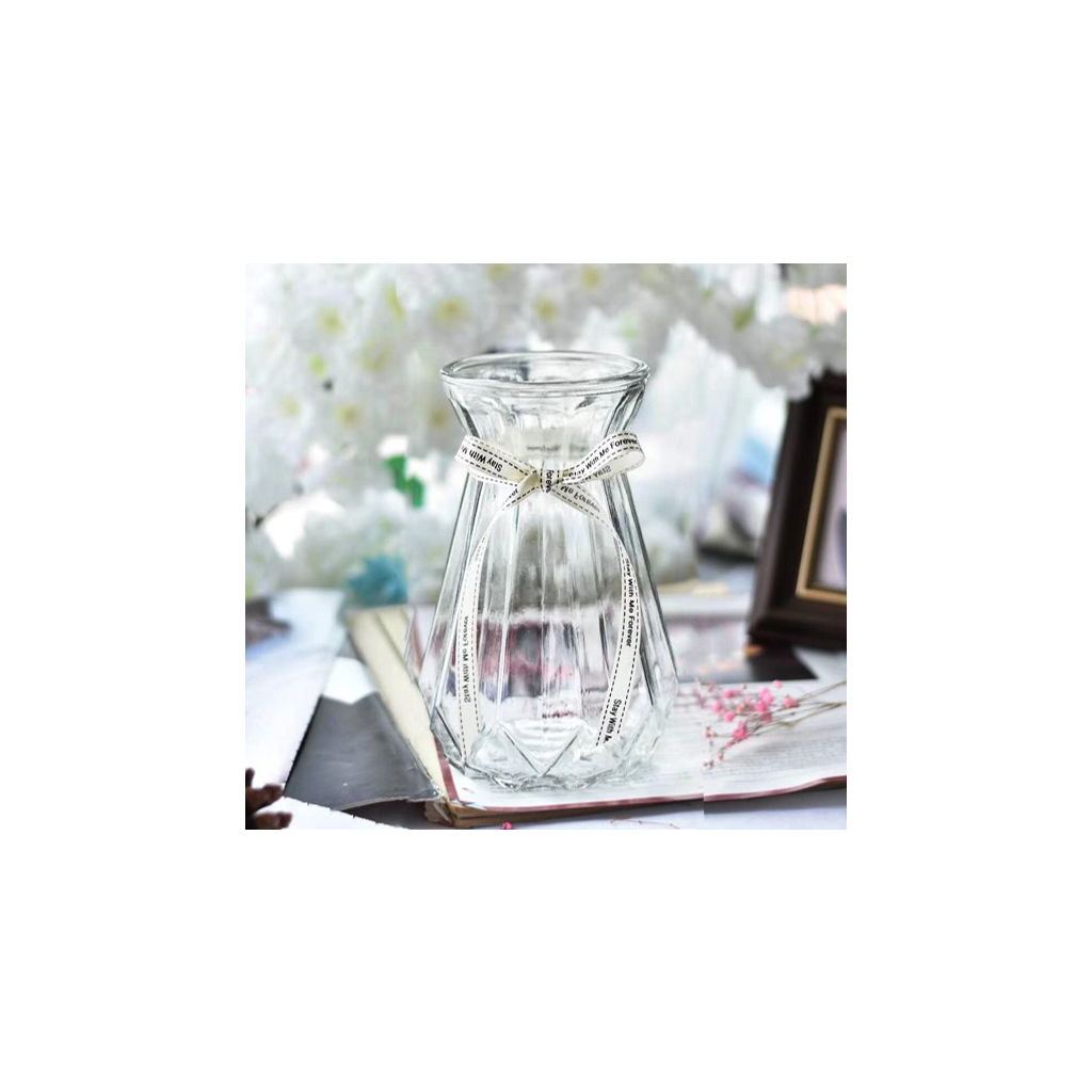 Ваза Viva Purl 30 см Прозора (6841694) - зображення 1
