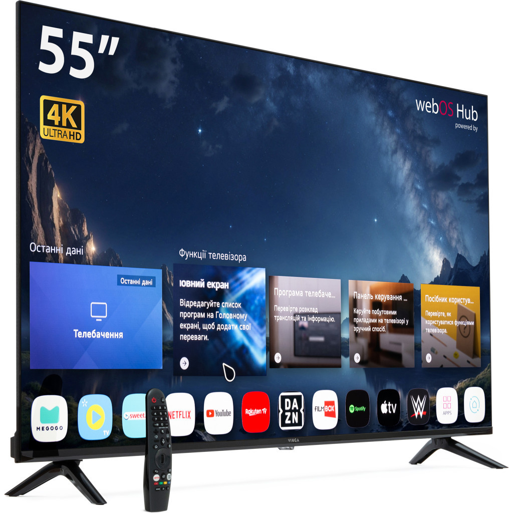 Телевізор Vinga S55UHD25QAWEB - зображення 2