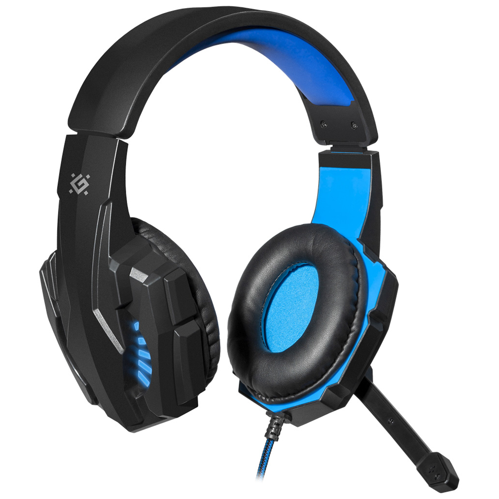 Навушники Defender Warhead G-390 LED Black-blue (64039) - зображення 2