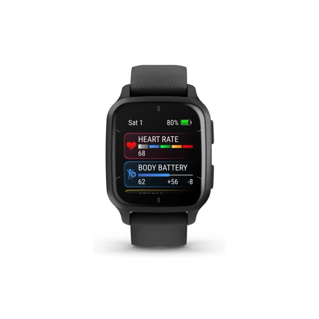 Смарт-годинник Garmin Venu Sq 2, Music, Black/Slate (010-02700-10) - зображення 2