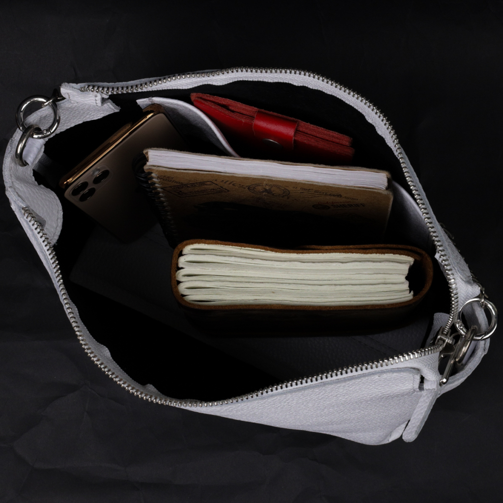 Сумка Grande Pelle З натуральної шкіри Біла (11654) - зображення 6