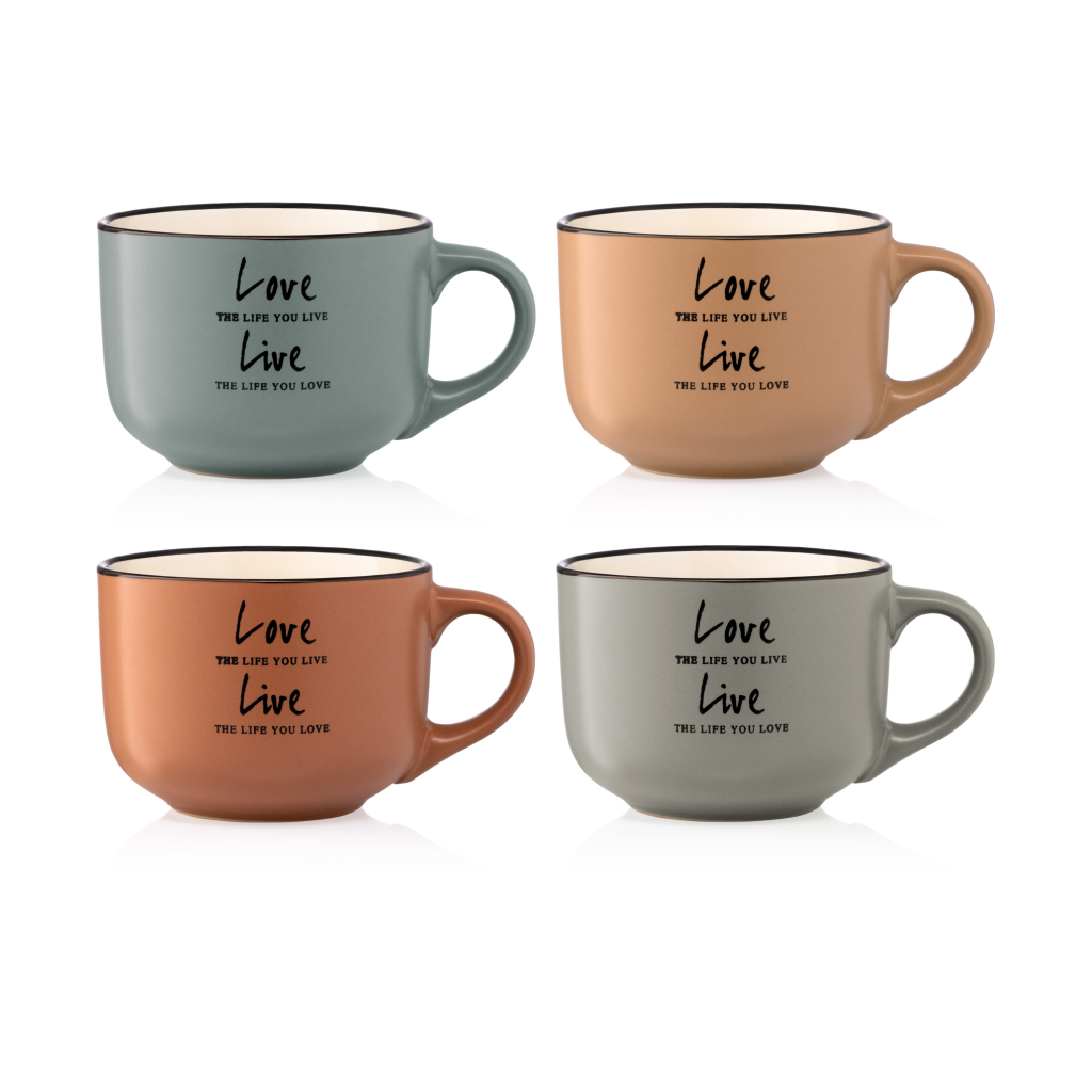 Чашка Ardesto Way of Life 550 мл Beige (AR3478OL) - изображение 7