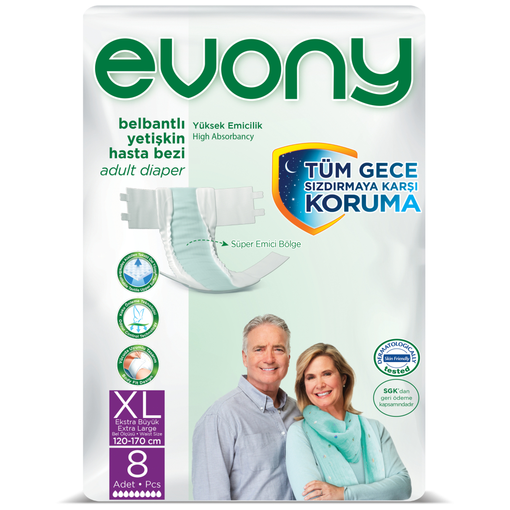 Підгузки для дорослих Evony 4 Extra Large 8 шт (8690536841011) - зображення 1